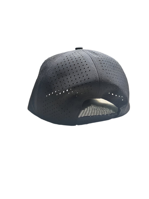 Black Pickleball Palm Tree Snapback Hat